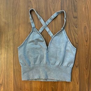 NWOT Free People Good Karma V-Neck Crop